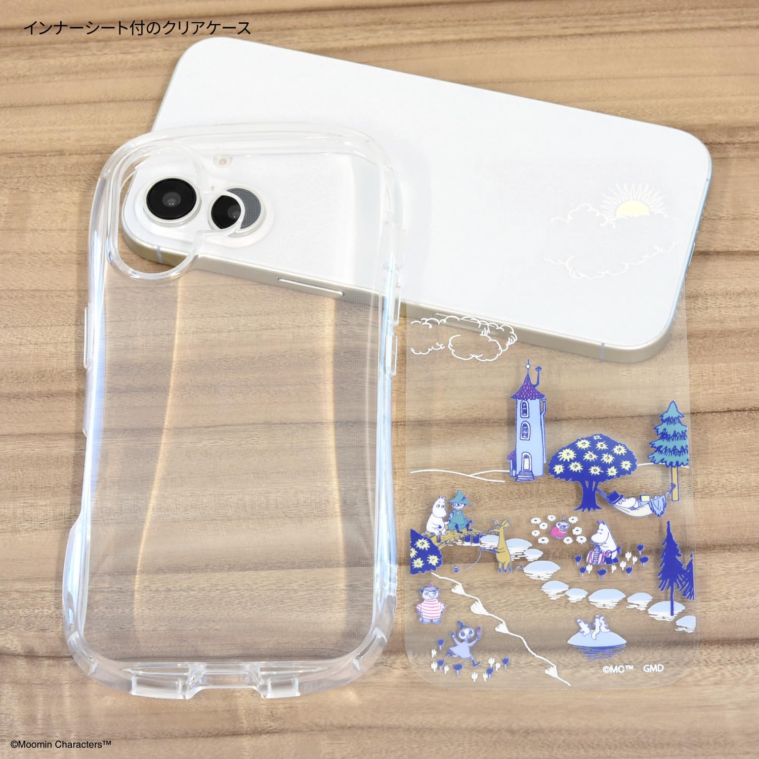 Amazon.co.jp: グルマンディーズ ムーミン iPhone16 対応 クリスタル